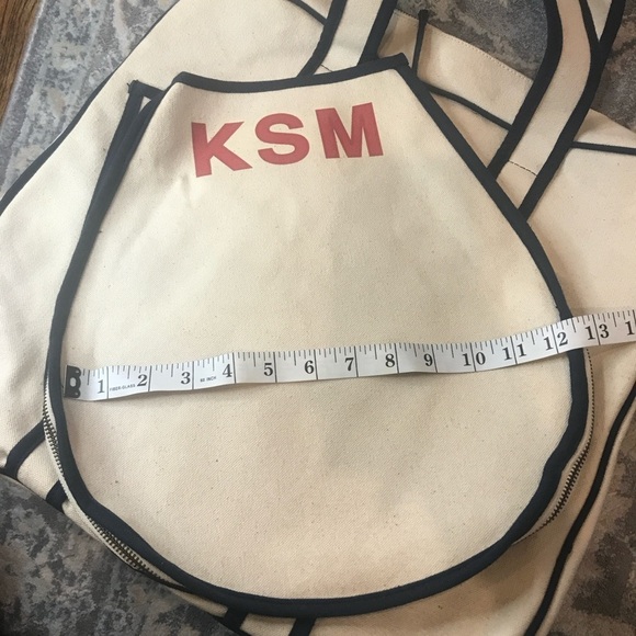 Parker Thatch Beige Canvas Tote Bag (Tennis) - Picture 6 of 9